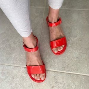 Hush Puppies Womens Bright Jells Quarter Strap Sandals